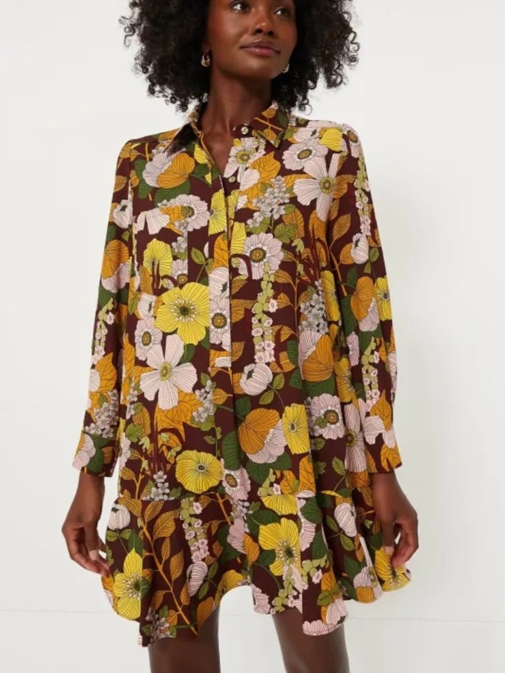 Tuckernuck Retro Floral Crepe Callahan dress